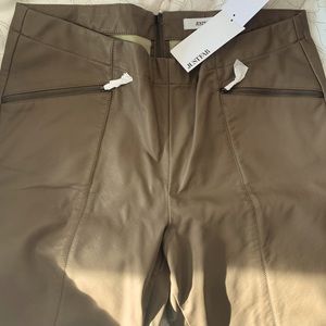 NWT- Faux leather skinny cigarette pants